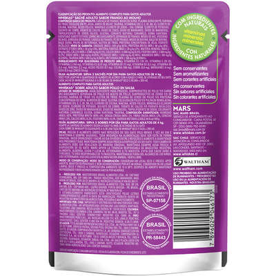 Alternative view of Ração Úmida Whiskas Sachê Frango ao Molho para Gatos Adultos